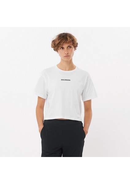 Logo Twist Kadın Koşu Koşu T-shirt