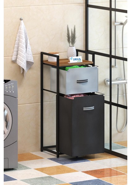 DH11 Raflı Çamaşır Sepeti Banyo Dolabı Kirli Sepetli Banyo Düzenleyici Çamaşırlık fiyatları