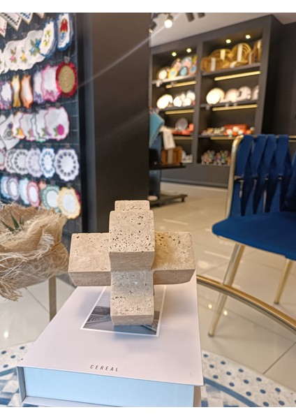 Mermer Artı Obje Bej