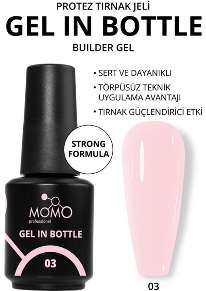 Momo Professional Gel In Bottle No.3 18 ml