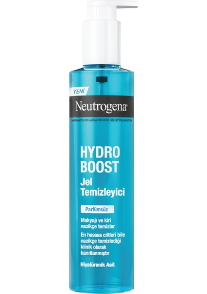 Hydro Boost Water Jel Yüz Temizleyici Parfümsüz 200 ml