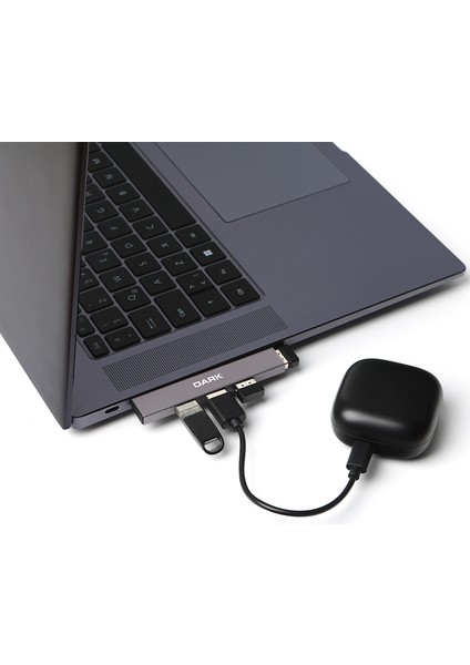 4 Port USB Çoklayıcı Hub, Type-C To 1x Usb3.0 & 3x Usb2.0 TYPE-A(DK-AC-USB34C)