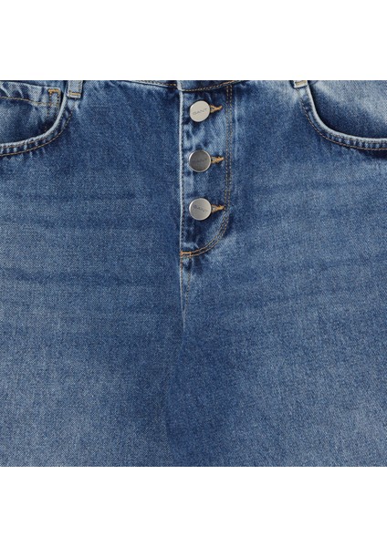 Kadın Mavi Straight Fit Pantolon fiyatları