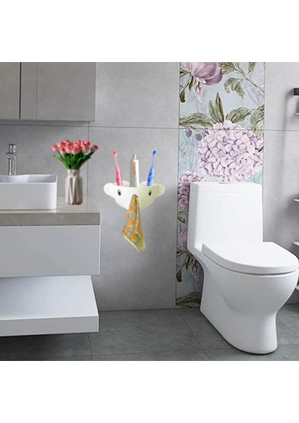 Çocuk Diş Fırçası Tutucu Duvara Monte Sevimli Banyo Organizatörü - Ayna/cam/duvara Monte Vantuz, Diş Fırçası ve Diş Macunu Tutucu ile Fil Diş Fırçası Tutucu Banyo Aksesuarı Düzenle (Yurt Dışından) fiyatları