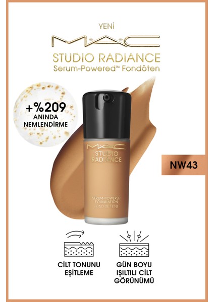 Studio Radiance Serum-Powered™ Fondöten-NW43-30ml-773602656936
