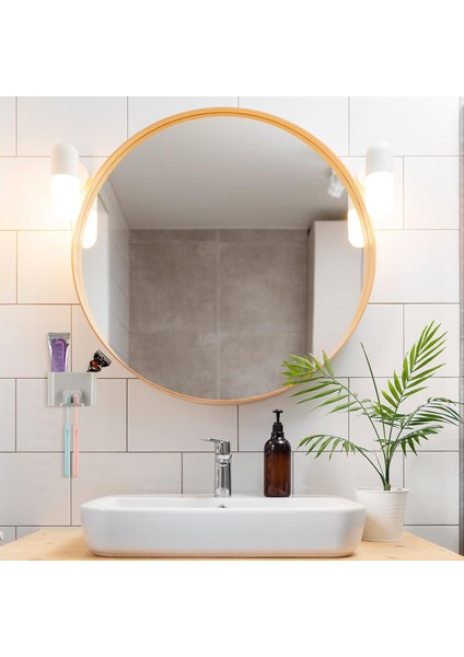 Yuvalı Duvara Monte Diş Fırçası Tutucu, Duş Için Kendinden Yapışkanlı Diş Fırçası Depolama Düzenleyici, Banyo Için Diş Macunu ve Diş Fırçası Askısı, Ecza Dolabı, Yatakhane (Beyaz) (Yurt Dışından) fırsatları