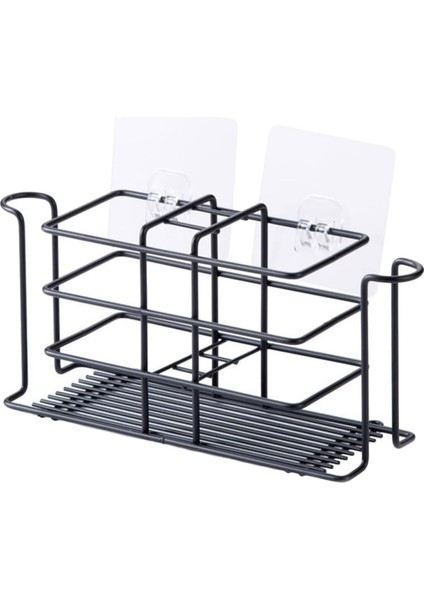 1 Adet Tezgah Tel Şişe Montajı Metal Çelik Fırça Paslanmaz Sepet Mutfak Depolama Raf Tutucu Tarak Caddy Tuvalet Standı Diş Fırçası Banyo Diş Macunu Tırnaksız Caddies Lavabo (Yurt Dışından)