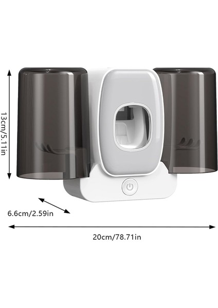 Duvara Monte Diş Fırçası Tutucu, Dezenfeksiyon Lambalı, Duş Için Kendinden Yapışkanlı Diş Fırçası Saklama Düzenleyici, Duvar Diş Fırçası Tutucu, 2 Gargara Kaplı Diş Fırçası Askısı (Yurt Dışından) modelleri