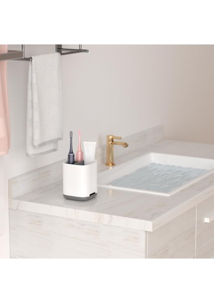 Diş Fırçası Tutucu, Kaymaz Altlı 3 Yuvalı Diş Macunu Tutucu, Banyo Için Elektrikli Diş Fırçası Tutucu, Pp ve Abs Plastikten Yapılmış Kolay Temizlik Için Çıkarılabilir Diş Fırçası K (Yurt Dışından) modelleri