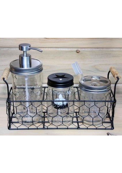 Mason, Top, Konserve Kavanozları Için 2 Paket, Geniş Ağızlı Paslanmaz Çelik Diş Fırçası Tutucu Kapakları (Yurt Dışından) fırsatları