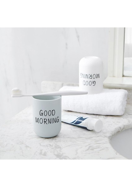 Pp Diş Fırçası Depolama 330 ml Günaydın Fincan Diş Fırçası Tutucu Yıkama Içme Banyo Diş Kupa Diş Fırçası Bardağı Diş Fırçası Kabı (Yurt Dışından)