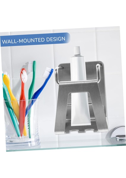 Banyo Diş Macunu Rafı Bardak Tutucu Üçlü Metal Diş Macunu Tutucu Diş Rafı Tırnaksız Duvar Diş Macunu Tutucu Diş Fırçası Tutucular Duvara Monte Saklama Kutusu Ev (Yurt Dışından)