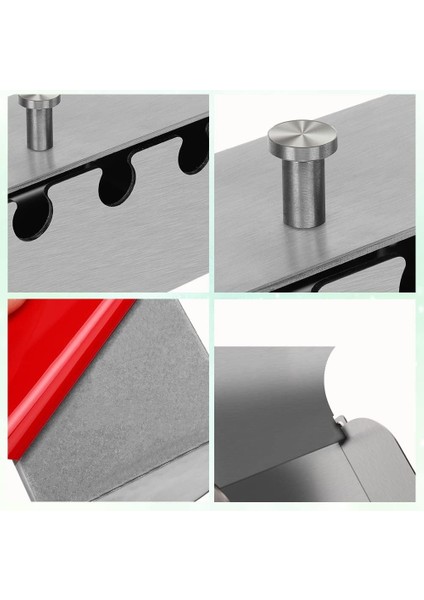 Diş Fırçası Tutucu, 304 Paslanmaz Çelik Toz Geçirmez Duvara Monte Kendinden Yapışkanlı Diş Fırçası Depolama Organizatör Stand Rafı (9 cm (4 Fırça Yuvası)) (Yurt Dışından) modelleri