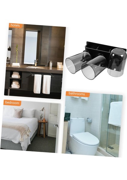 1 Takım Saklama Kutusu Diş Fırçası Diş Bardağı Tuvalet Malzemeleri Diş Fırçası Raf Depolama Rafı Diş Macunu Rafı Banyo Metal Depolama Rafı Uzay Alüminyum Diş Fırçası Tutucu Aksesua (Yurt Dışından) modelleri