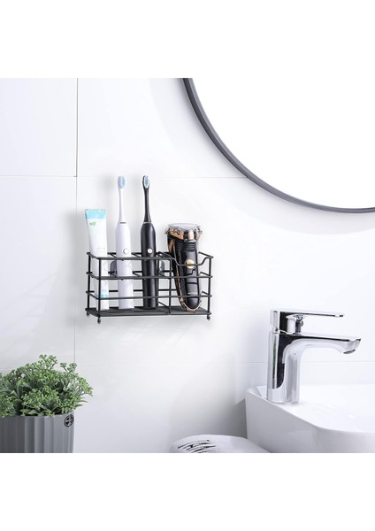 Diş Fırçası Tutucuları, Paslanmaz Çelik 7 Yuvalı Elektrikli Diş Fırçası Tutucu Duvara Monteli, Kendinden Yapışkanlı Kancalı, Büyük Diş Fırçası ve Diş Macunu Tutucu Banyo Için Organ (Yurt Dışından) modelleri