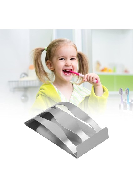 Banyo Için Diş Fırçası Tutucular, Paslanmaz Çelik Elektrikli Diş Fırçası Kafası Tutucu Kolay Banyo Depolama Için Duvar Diş Macunu Tutucu (Çift Delikli Diş Fırçası Tutucu) (Yurt Dışından)