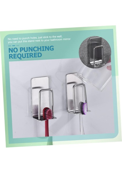 2 Adet Diş Fırçası Rafı Banyolar Için Diş Fırçası Tutucular Duvara Monte Diş Fırçası Tutucu Için Diş Macunu Dispenseri Elektrikli Diş Fırçası Asma Ekipmanları Paslanmaz Çelik (Yurt Dışından) fiyatları