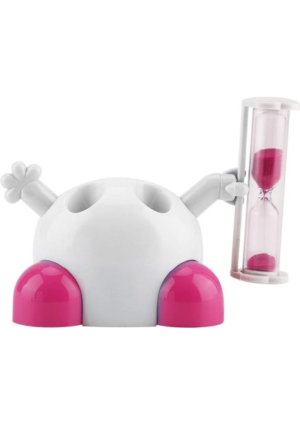 Çocuklar ve Gençler Için Diş Fırçalama Zamanlayıcıları, 3 Dakika Geri Sayım Sayacı ile Diş Fırçası Tutucu Çocuk Aile Için Diş Fırçalama Kum Saati (Pembe), Çocuklar ve Gençler Için (Yurt Dışından)