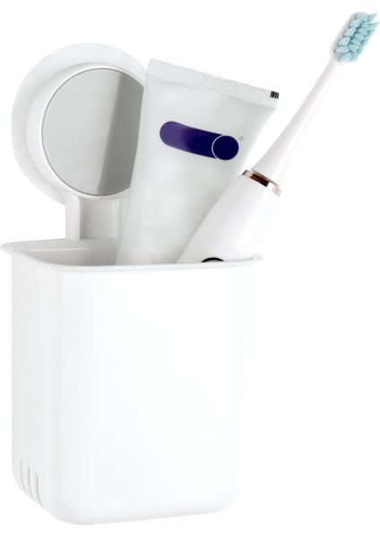 Diş Fırçası Tutucular Duş Jilet Tutucu Duvara Monte Banyo Aksesuarları Elektrikli Diş Fırçası Diş Macunu Organizatör, 1 Paket (Yurt Dışından)