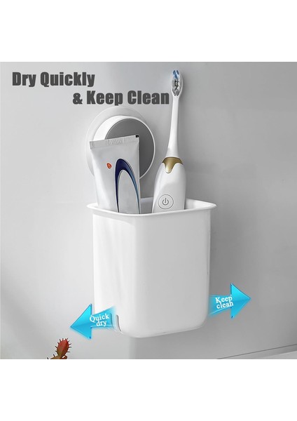 Diş Fırçası Tutucular Duş Jilet Tutucu Duvara Monte Banyo Aksesuarları Elektrikli Diş Fırçası Diş Macunu Organizatör, 1 Paket (Yurt Dışından) modelleri