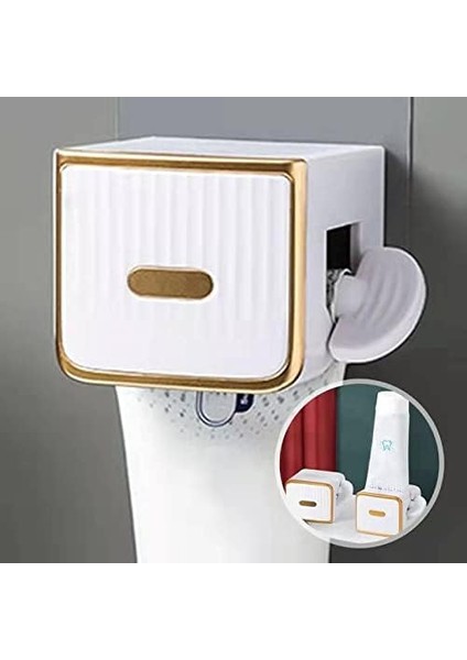 High-End, Diş Macunu Dispenseri, Diş Macunu Sıkacağı, Diş Macunu Sıkacağı, Diş Macunu Tutucu. Banyo ve Mutfak Malzemeleri. Duvara Yapıştırıcı Veya Masanın Üstünde Durun. (2" Beyaz (Yurt Dışından)