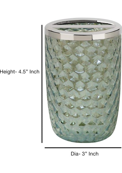Diş Fırçaları, Tıraş Makineleri, Banyolar Için Makyaj Fırçaları Saklama Alanı, Banyo Koleksiyonu, Banyo Vanity Tezgahları Için Paslanmaz Çelik Trim Tutuculu Sea Glass Koleksiyonu C (Yurt Dışından) fiyatları