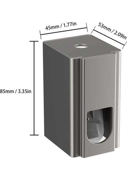 Diş Fırçası Tutucu Otomatik Diş Macunu Dispenseri Paslanmaz Çelik Gri Renk (1 Diş Macunu Dispenseri) (Yurt Dışından) fiyatları