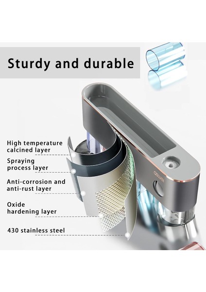 Diş Fırçası Tutucu Duvara Monte Diş Fırçası Tutucu, Diş Macunu Dispenseri ile Banyo Organizatör Depolama Aksesuarları Seti (1 Dispenser 4 Bardak 4 Diş Fırçası Yuvası) (Yurt Dışından) fiyatları