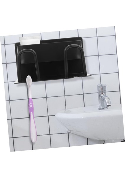 Banyo Rafı Banyo Aletleri Diş Fırçası Rafı Diş Fırçalama Tutucu Elektrikli Diş Fırçası Tutucu Duvara Montaj Diş Macunu Tutucu Diş Macunu Asılı Alüminyum Aksesuarlar (Yurt Dışından) fırsatları