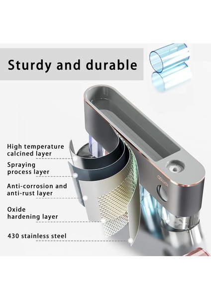 Diş Fırçası Tutucu Duvara Monte Diş Fırçası Tutucu, Diş Macunu Dispenseri ile Banyo Organizatör Depolama Aksesuarları Seti (1 Dispenser 3 Bardak 3 Diş Fırçası Yuvası) (Yurt Dışından)