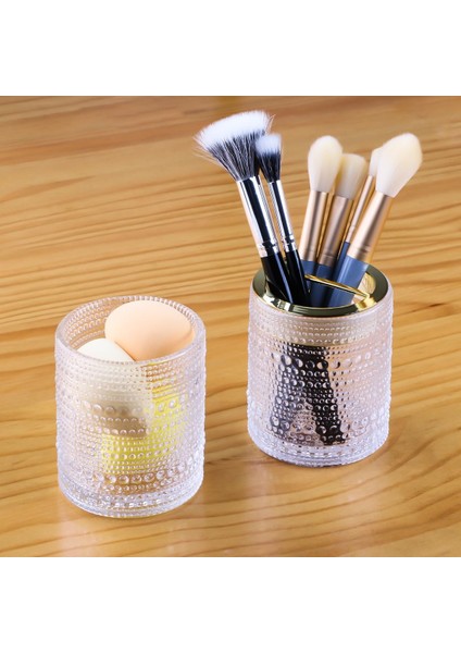 Banyolar Için Diş Fırçası Tutucuları,şeffaf Cam Diş Fırçası ve Diş Macunu TUTUCU,10OZ Banyo Bardak ve Gargara Bardağı,diş Fırçası Için Banyo Saklama Kabı,makyaj Fırçası(Şeffaf) (Yurt Dışından)