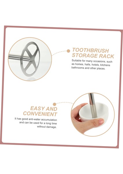 Paslanmaz Çelik Diş Fırçası Tutucu 304 Paslanmaz Çelik Saklama Kutusu Diş Macunu Beyaz (Yurt Dışından) fiyatları