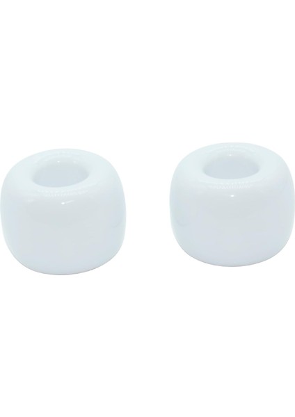 2'li Paket Beyaz Seramik Diş Fırçası Tutucuları, Banyo Vanity Tezgahları Için Küçük Diş Fırçası Tutucuları, Mini Seramik Masa Kalemlik Standı (2 Beyaz Yuvarlak) (Yurt Dışından)