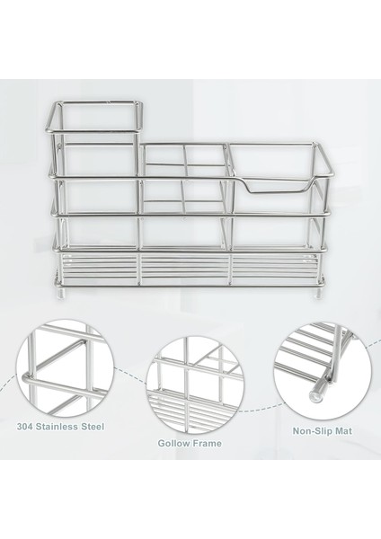 6 Yuvalı 304 Paslanmaz Çelik Diş Fırçası Tutucu, Diş Macunu Tutucu Standı, Banyo Mutfak Aksesuarları, Gümüş Ton (Yurt Dışından) fırsatları