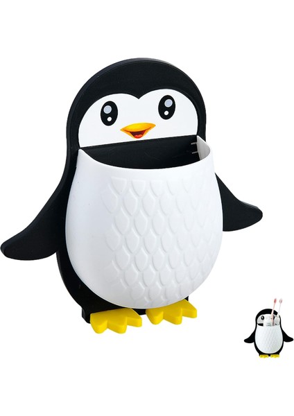 Duvara Monte Diş Fırçası Rafı, Küçük Penguen Depolama Rafı Kendinden Yapışkanlı Diş Fırçası Organizatörü, Diş Macunu Tutucu Raflar Mutfak Eşyaları Kozmetik Için Saklama Kutusu (Siy (Yurt Dışından) fiyatları