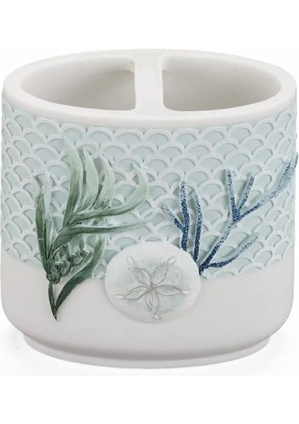 Ocean Reef Diş Fırçalığı - Seramik Deniz Temalı Banyo Tezgahı Aksesuarı (Yurt Dışından)