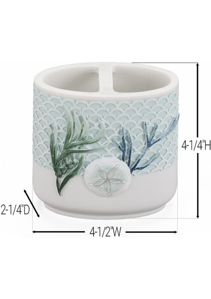 Ocean Reef Diş Fırçalığı - Seramik Deniz Temalı Banyo Tezgahı Aksesuarı (Yurt Dışından) fiyatları