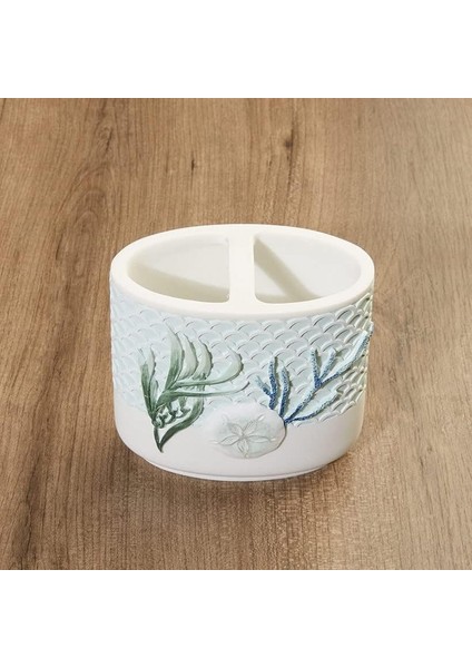 Ocean Reef Diş Fırçalığı - Seramik Deniz Temalı Banyo Tezgahı Aksesuarı (Yurt Dışından) modelleri