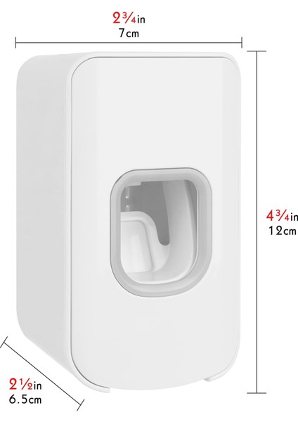 Yuvalı Diş Fırçalığı ve Diş Macunu Dispenseri Duvara Monte, Otomatik Diş Macunu Sıkacağı, 2'si 1 Arada Diş Fırçası Duş Için Diş Macunu Düzenleyici (Beyaz) (Yurt Dışından) modelleri