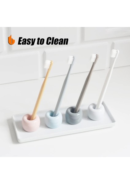 Banyo Vanity Tezgahları Için Şık Mini Seramik Diş Fırçası Tutucu Standı (Kırmızı 1'li Paket) (Yurt Dışından) indirimleri