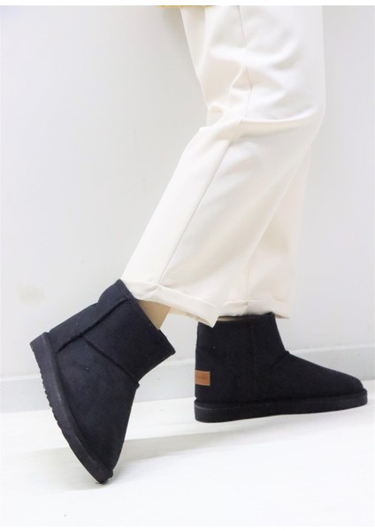 52127 Kadın Siyah Süet Bot