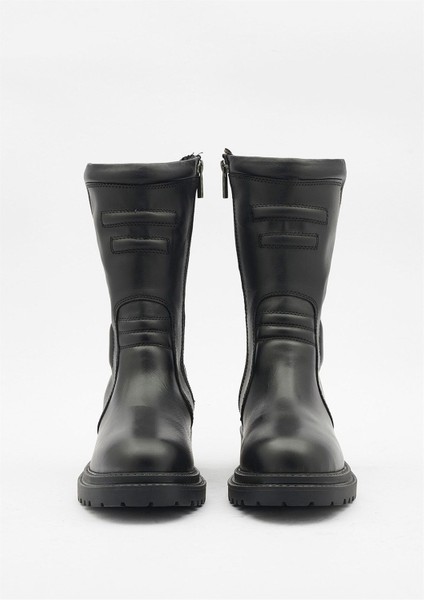 Appenzell Kadın Siyah Deri Çizme modelleri