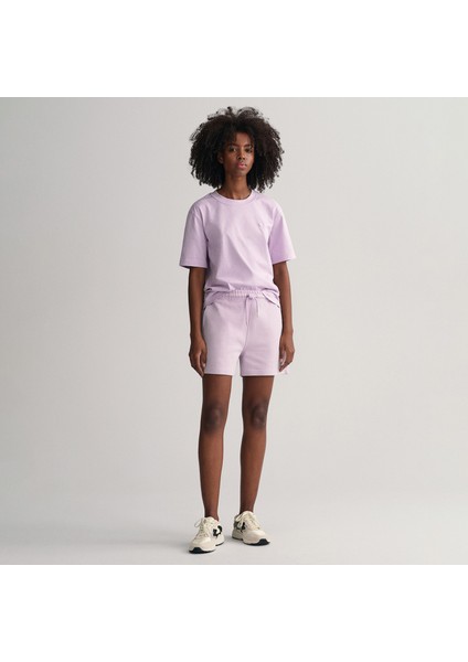 Kadın Mor Relaxed Fit Şort