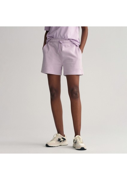 Kadın Mor Relaxed Fit Şort