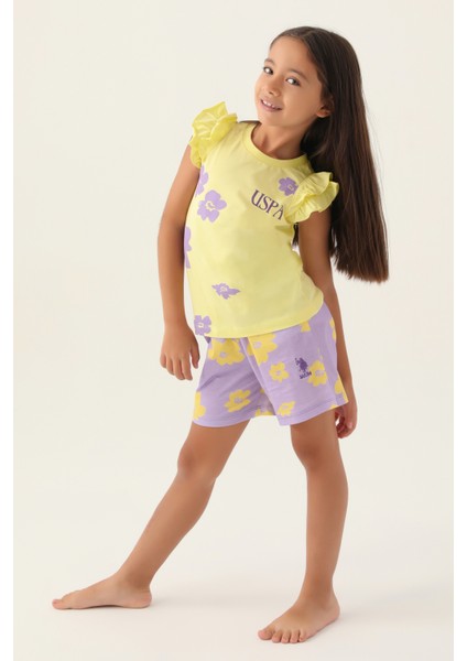 Kız Çocuk Açık Sarı Pijama Takım 50290952-VR004