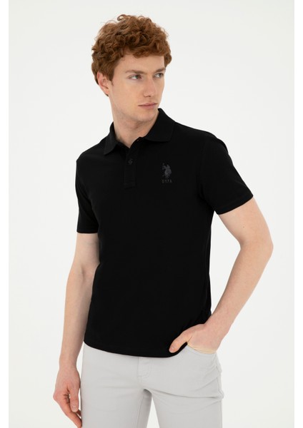 U.S. Polo Assn. Erkek Siyah Tişört Basic 50284633-VR046