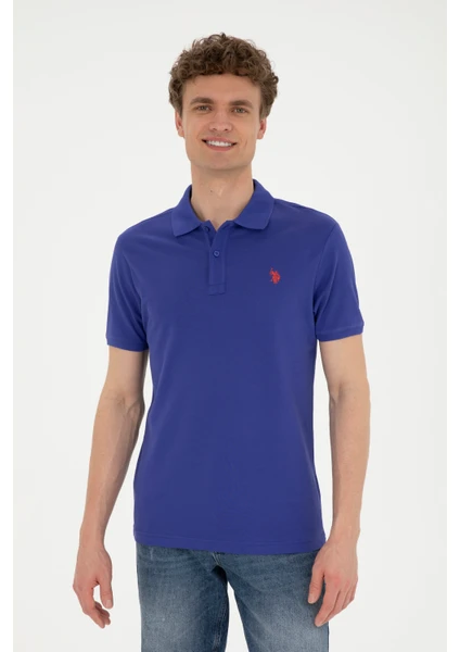 U.S. Polo Assn. Erkek Mavi Basic T-Shirt 50279573-VR212