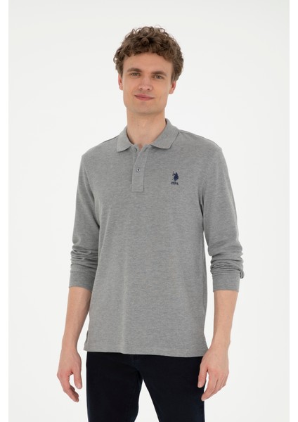 U.S. Polo Assn. Erkek Gri Melanj Sweatshirt 50269403-VR086