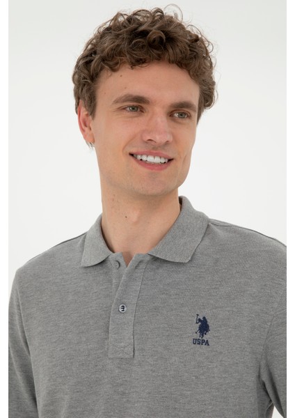 U.S. Polo Assn. Erkek Gri Melanj Sweatshirt 50269403-VR086