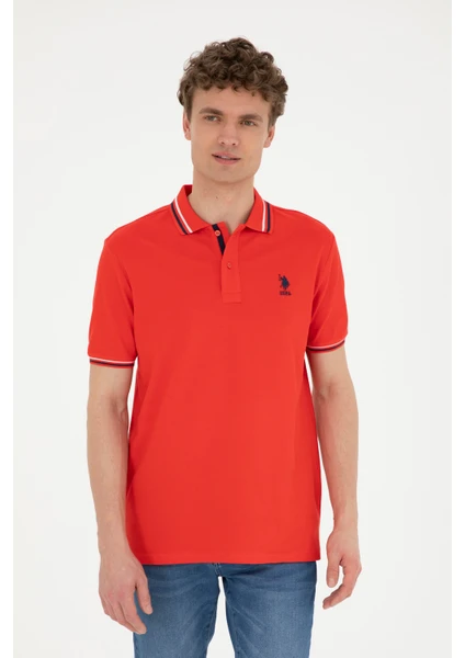 U.S. Polo Assn. Erkek Kırmızı Basic T-Shirt 50284639-VR030